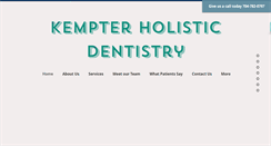 Desktop Screenshot of kempterdentistry.com